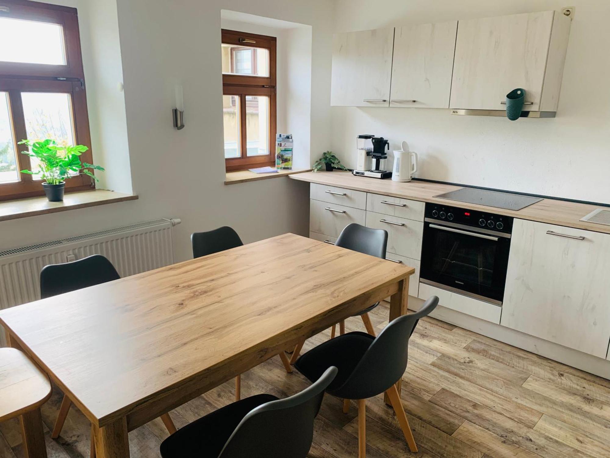 Am Schloss Wolkenstein, 86M2, 3Br, Babybett, Office 외부 사진