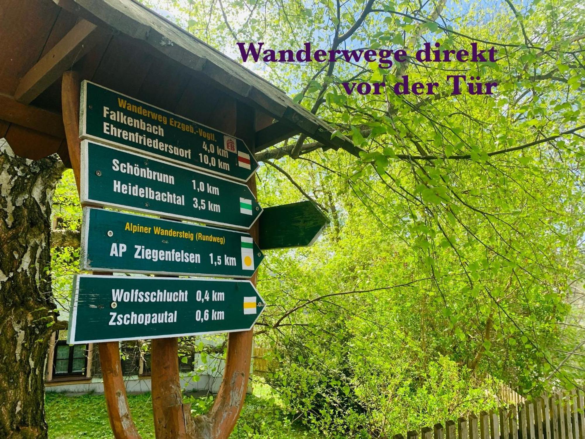 Am Schloss Wolkenstein, 86M2, 3Br, Babybett, Office 외부 사진